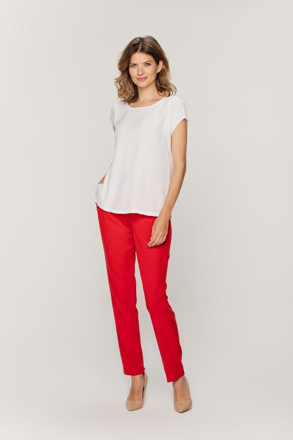 Pudełkowa biała bluzka