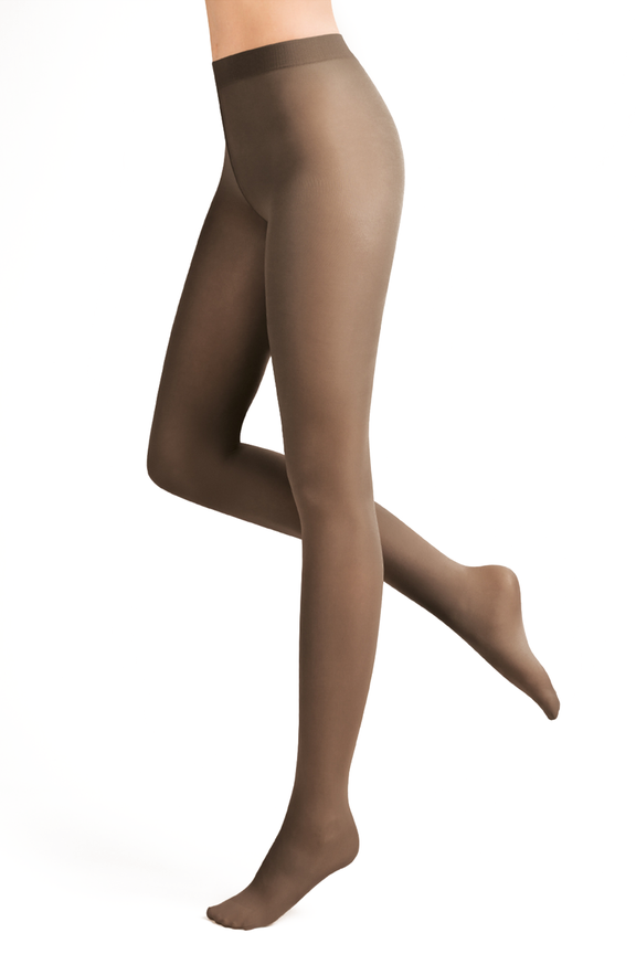 Tights 40 den in dark brown color