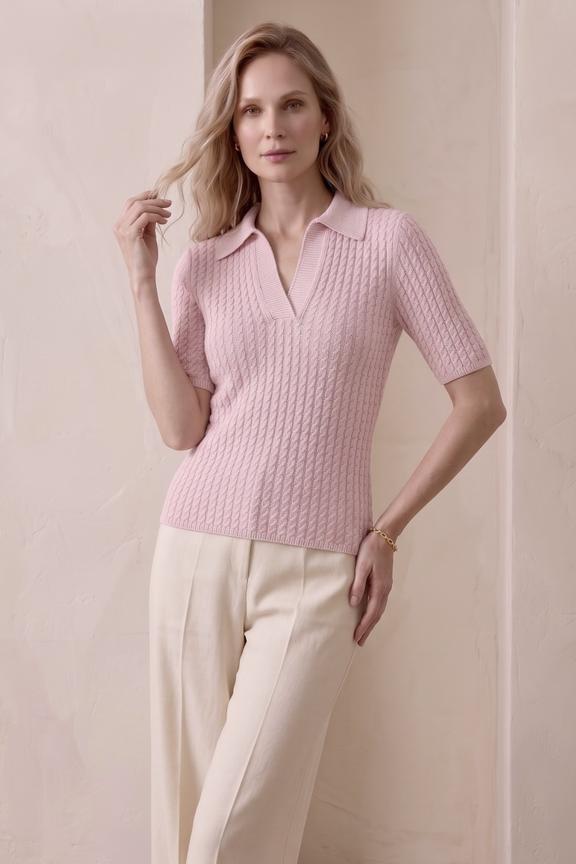 Sweter swe393 rÓŻowy mkm