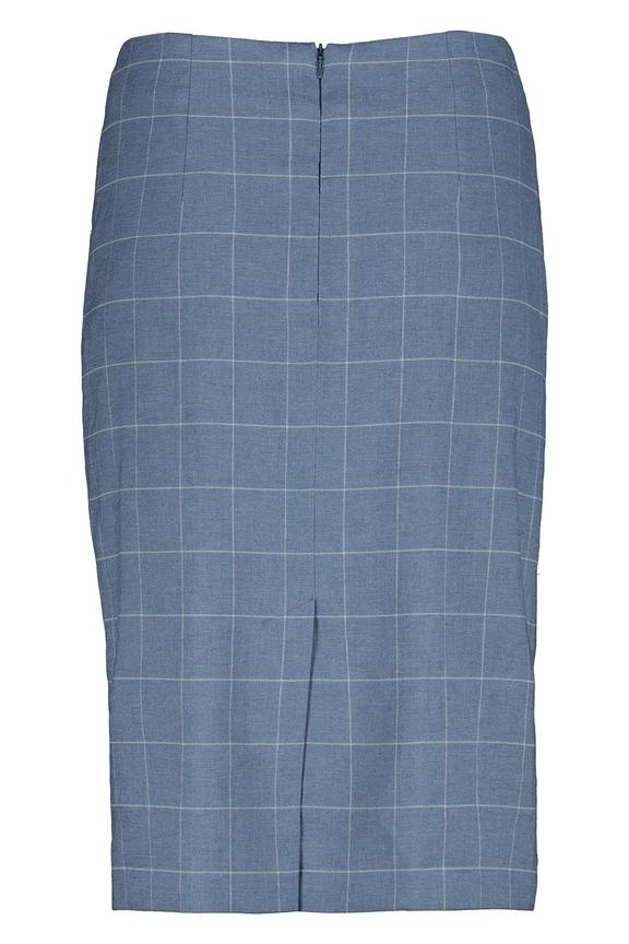 Ołówkowa spódnica w kratę