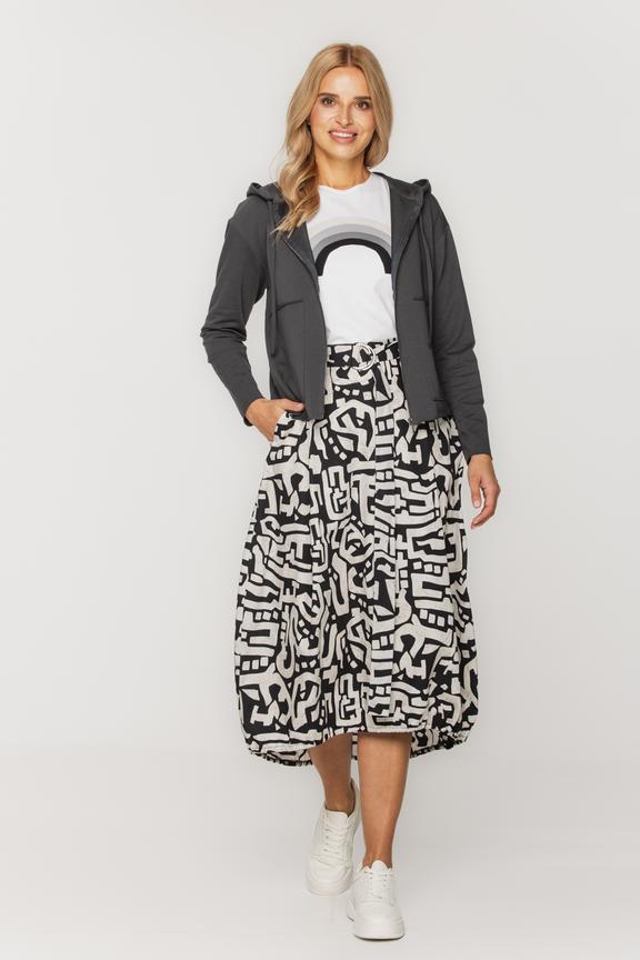 Spódnica midi z paskiem