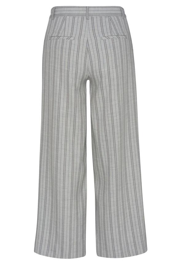 Szare szerokie spodnie w paski