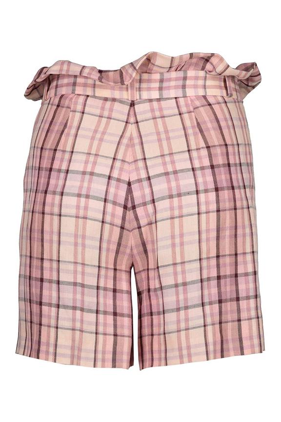 Krótkie spodenki z wiskozy i lnu