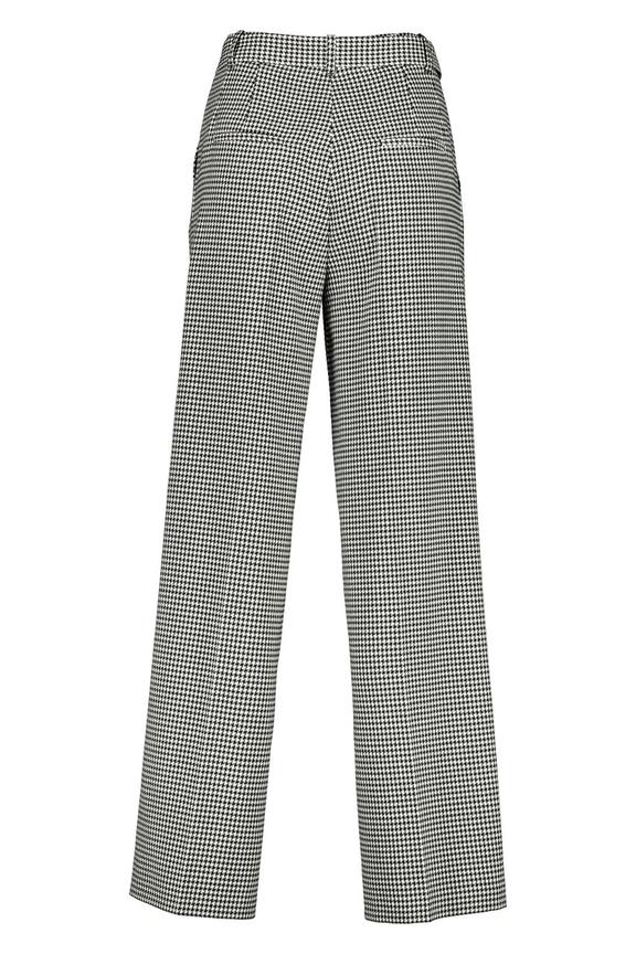 Spodnie typu palazzo w pepitkę