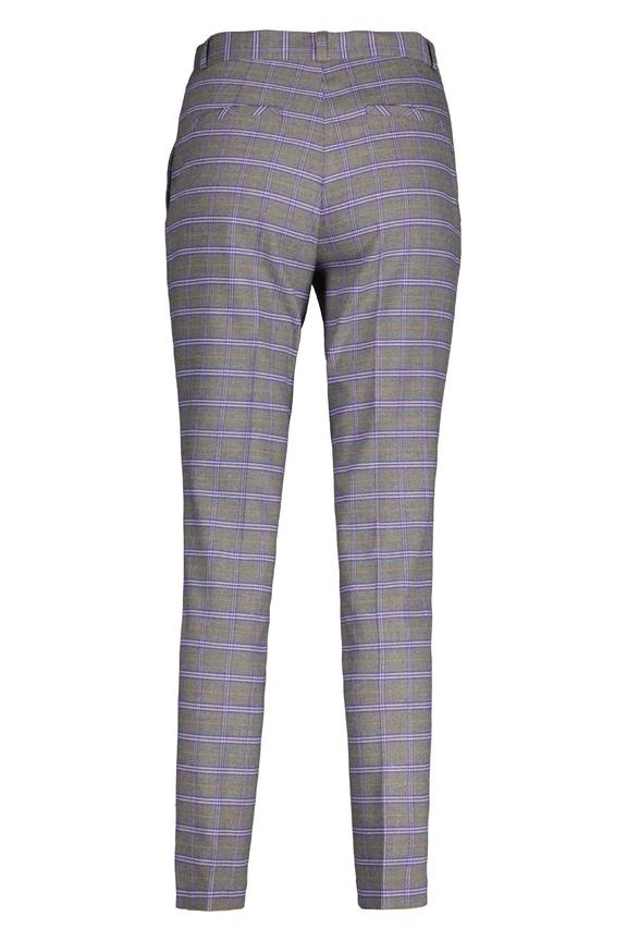 Szare spodnie w kratkę