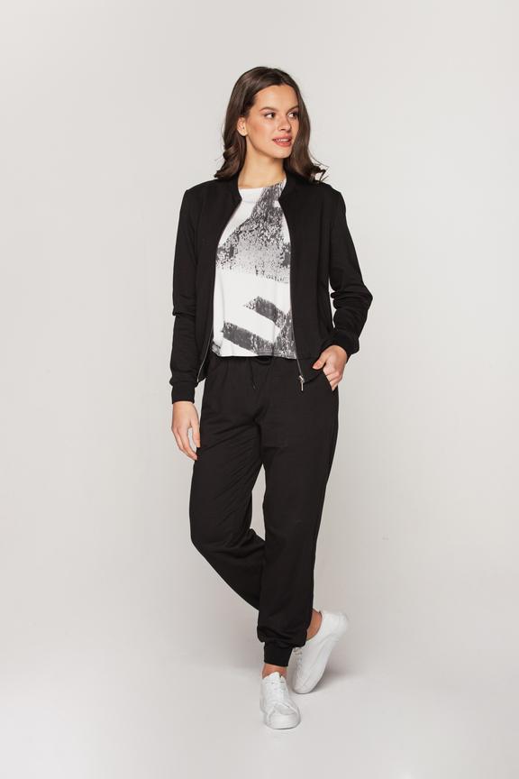 Czarne dresowe spodnie z kieszeniami