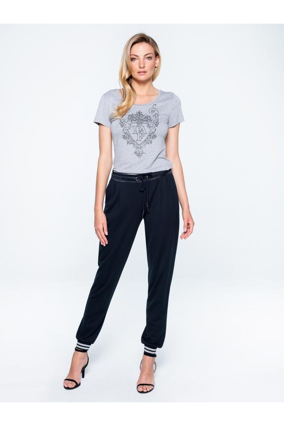 Spodnie dresowe z połyskującymi wstawkami