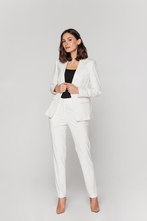 Klasyczne spodnie w kolorze ecru