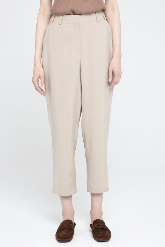 Beżowe materiałowe spodnie