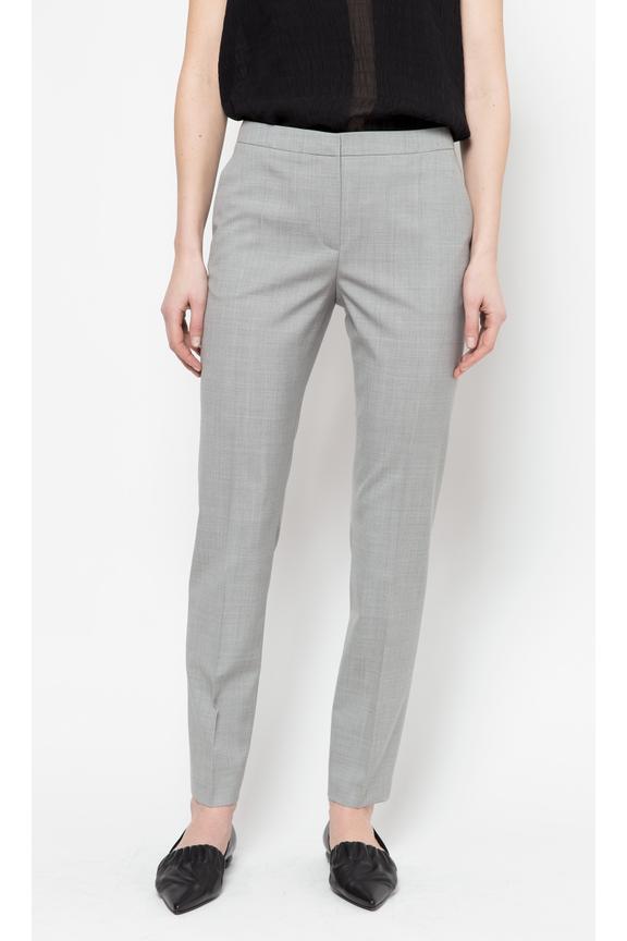 Szare spodnie w w kant