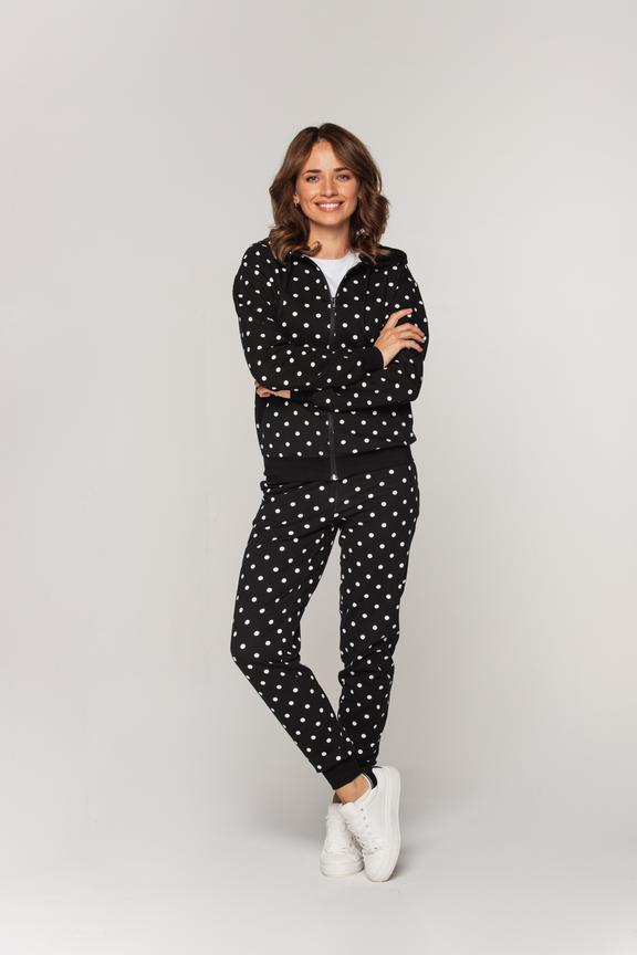 Dzianinowe spodnie ze ściągaczami