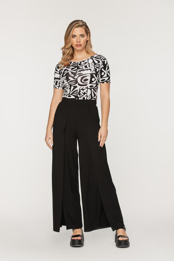 Spodnie z długimi rozporkami