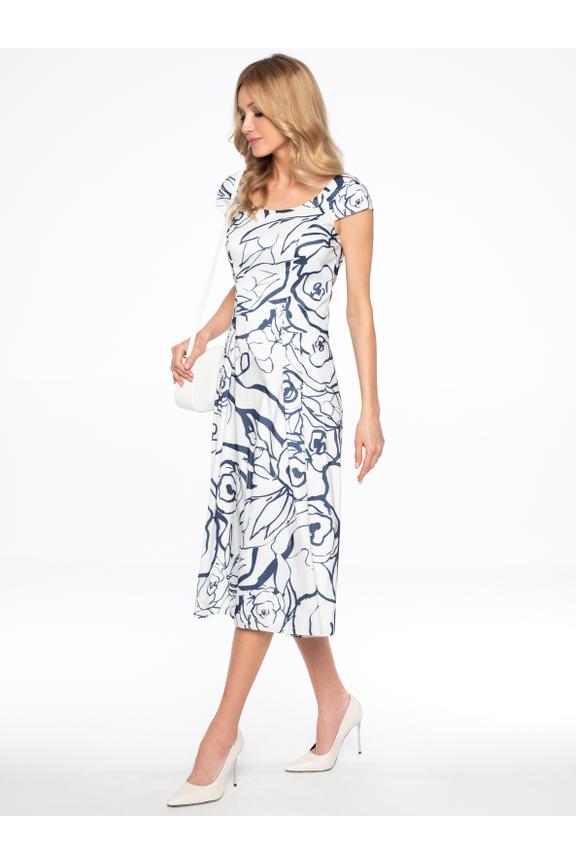 Lined cocktail dress