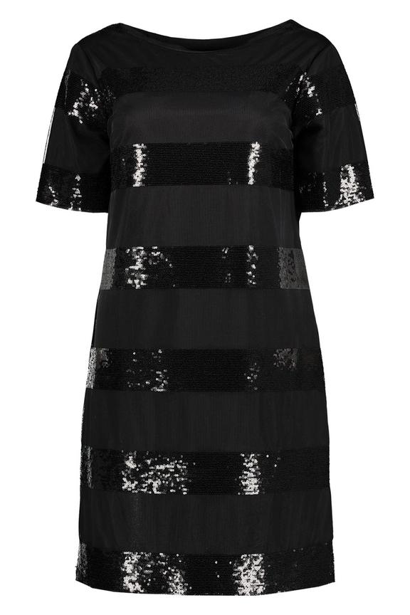 Dwuwarstwowa czarna sukienka