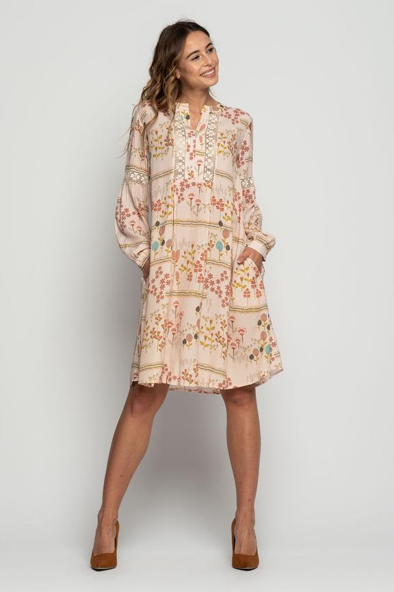 Sukienka boho z koronką