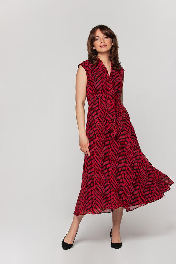 Koktajlowa sukienka midi