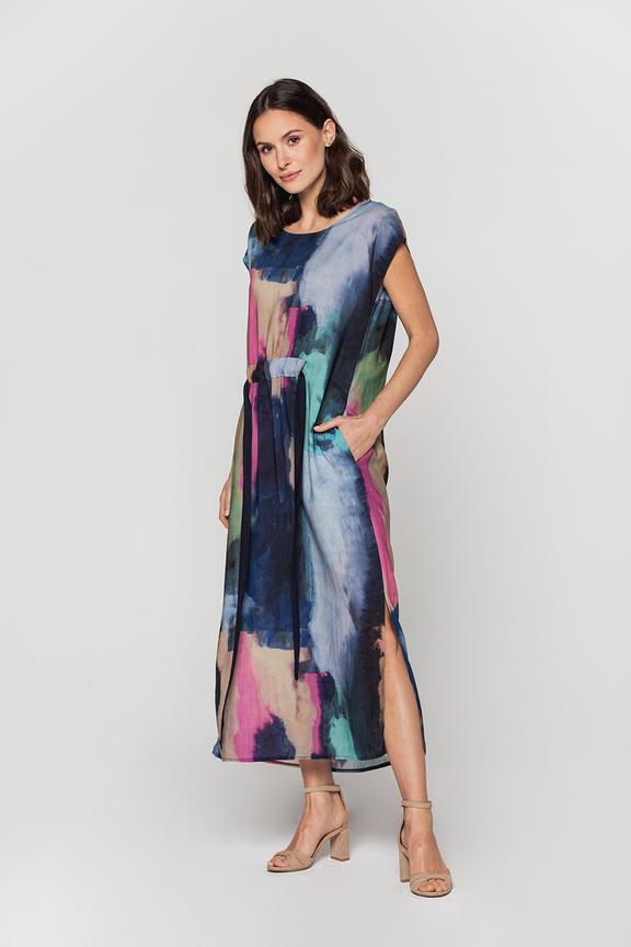 Watercolor pattern dress