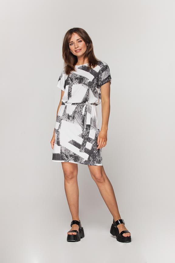 Comfortable two-tone dress