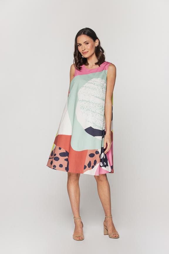 Rozszerzana sukienka z bawełny