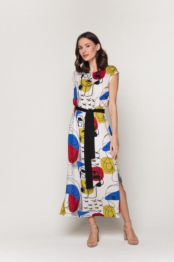 Wiskozowa sukienka maxi