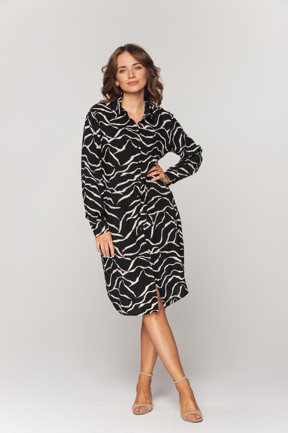 Koszulowa sukienka z wiskozy