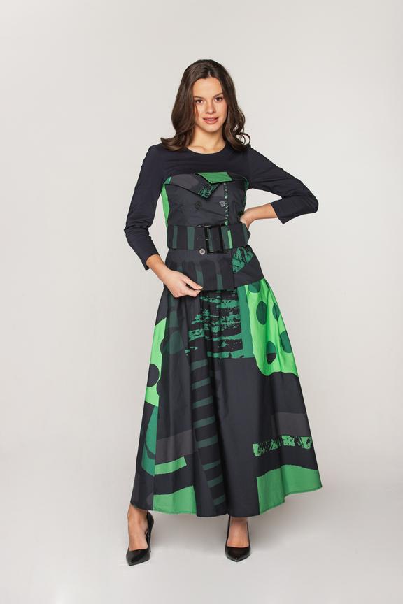 Sukienka z dodatkowym dwurzędowym gorsetem