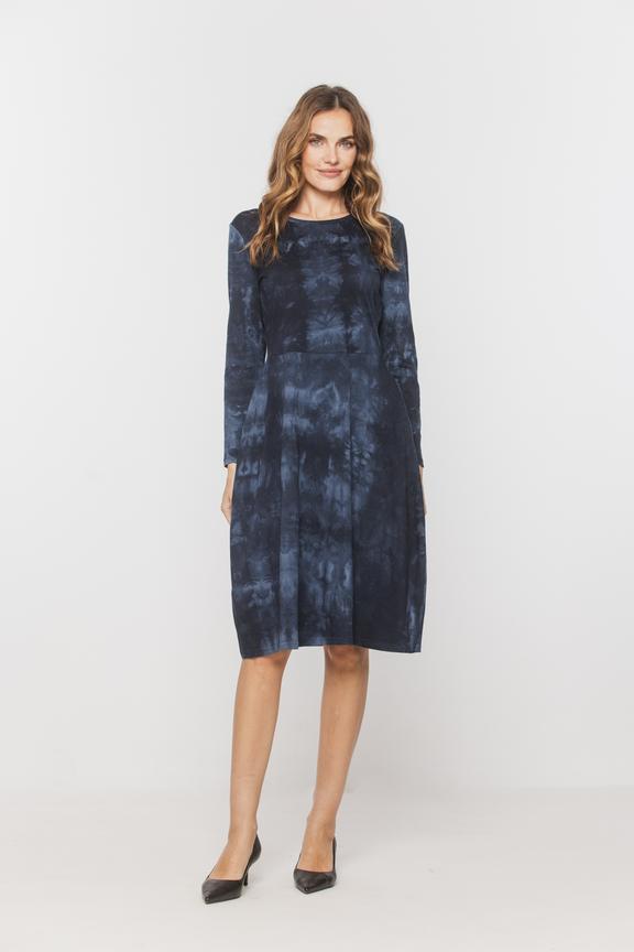 Sukienka z dzianiny bawełnianej z efektem cieniowania