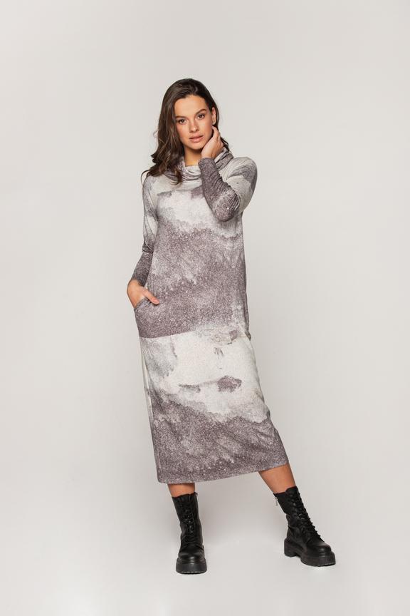 Loose turtleneck dress