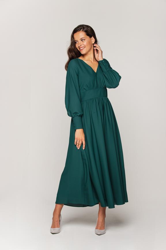 Zielona wieczorowa sukienka