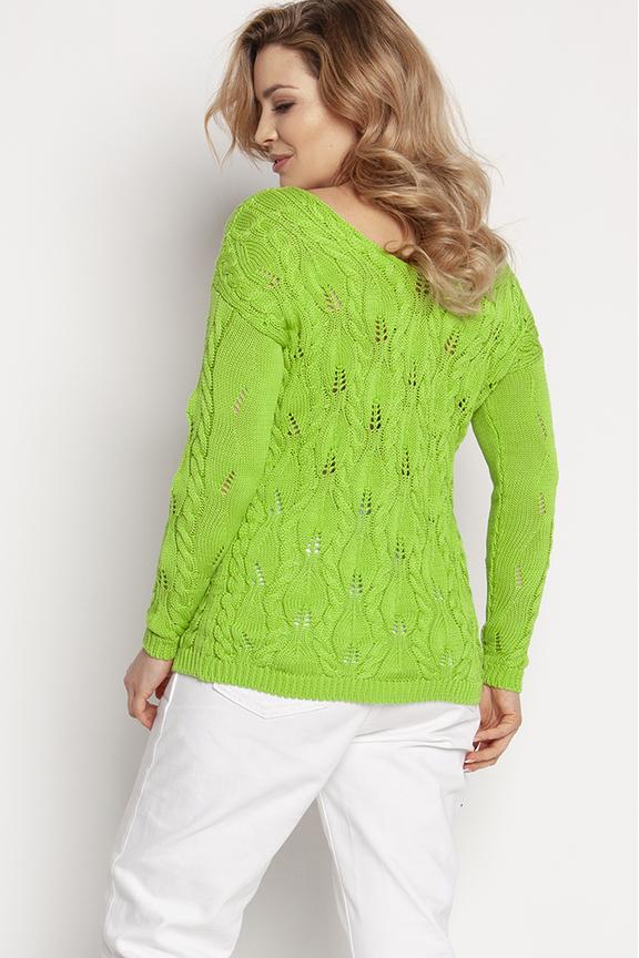 Sweter o fasonie bluzy