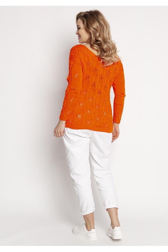 Sweterek w intensywnym pomarańczowym kolorze
