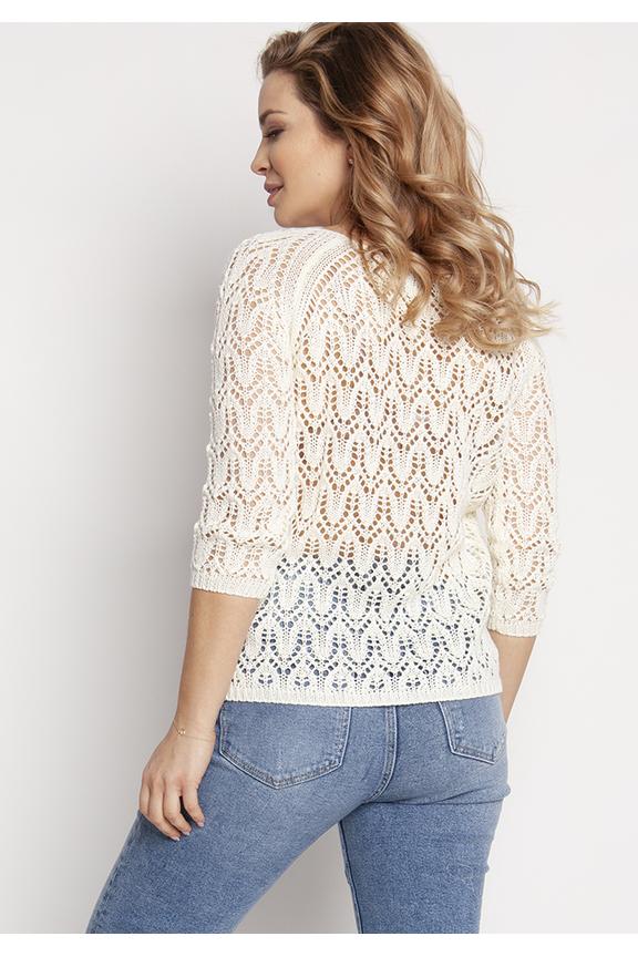 Dzianinowy sweterek ecru