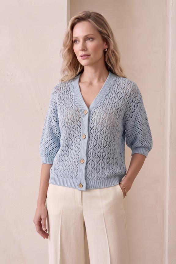 Sweter swe389 bŁĘkitny mkm