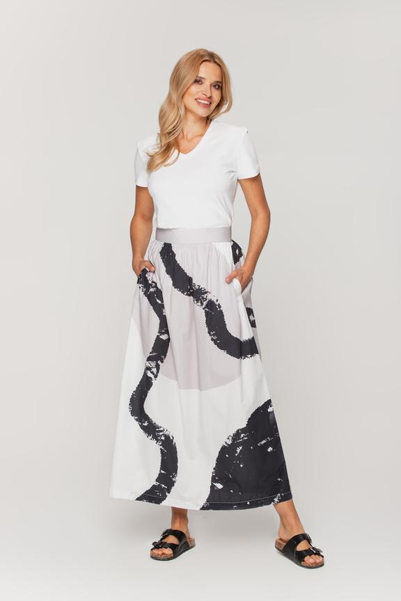 T-shirt z białej bawełny