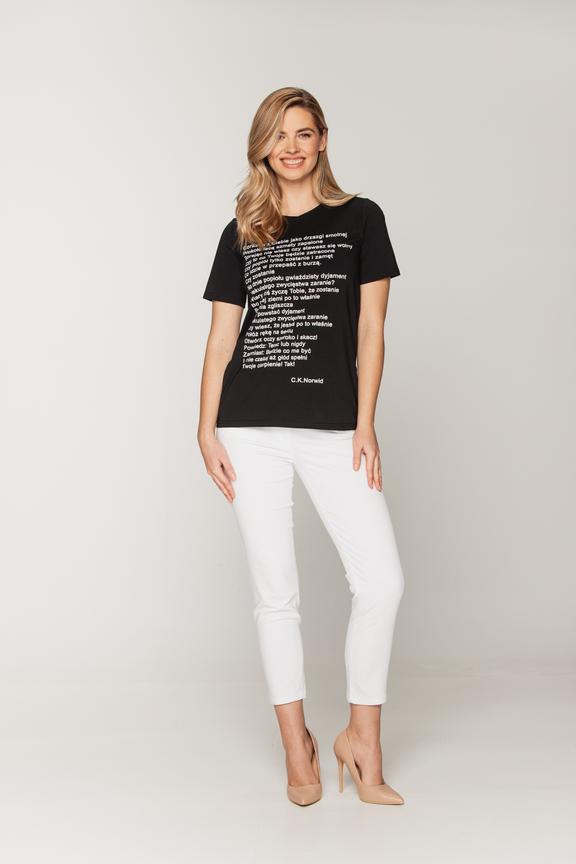 T-shirt z cytatem Norwida