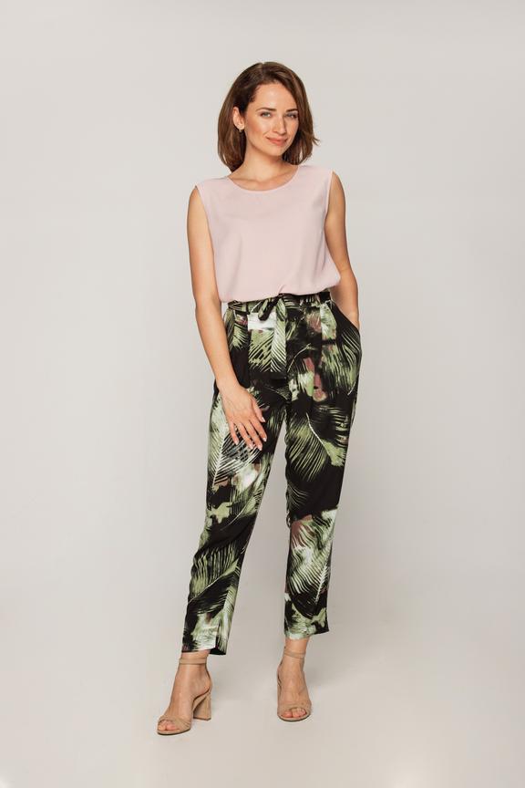 Luźny bladoróżowy top