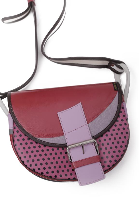 Kolorowa skórzana  torebka