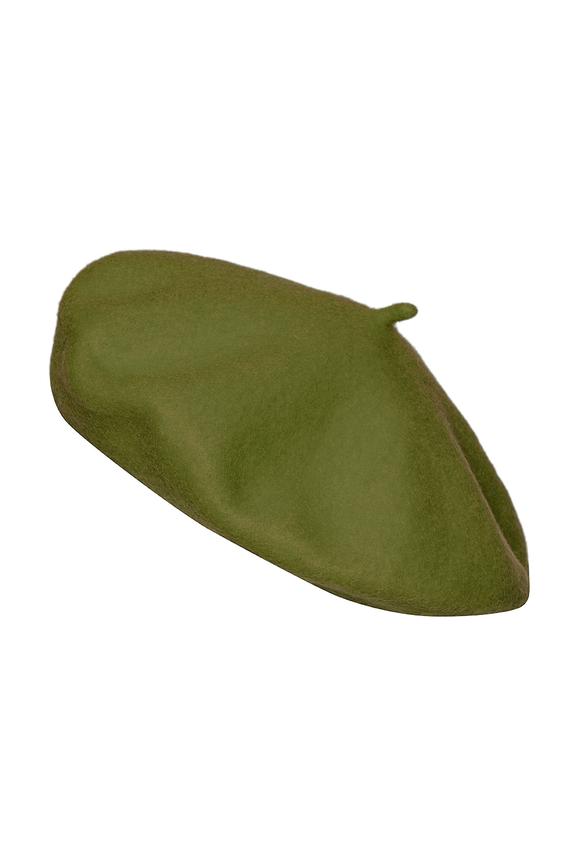 Wool olive beret