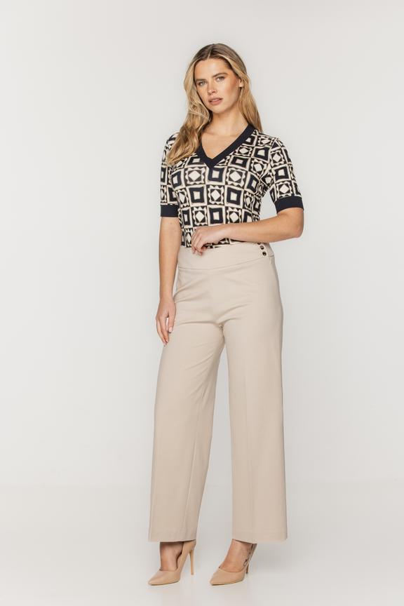 Wiskozowa bluzka ze ściągaczami