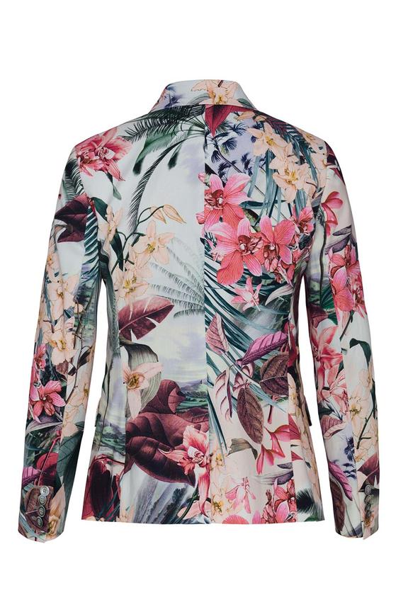 Żakiet w hawajski deseń