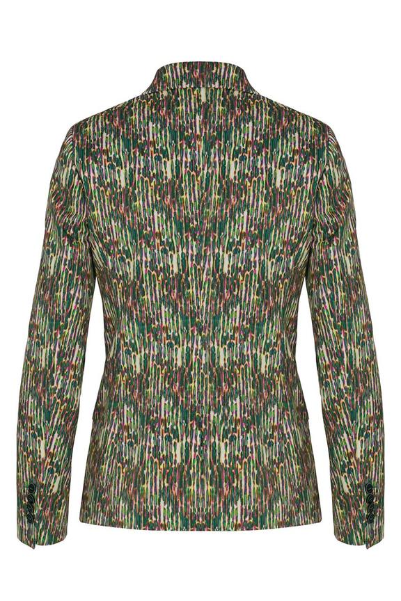 Wzorzysty żakiet z podszewką