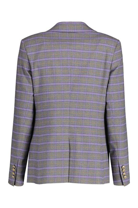 Szary żakiet w kratę