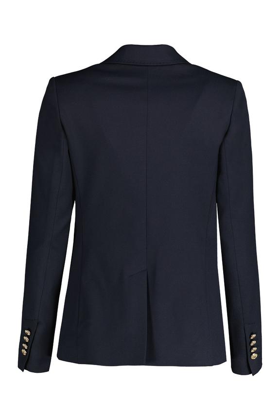 Granatowy żakiet z ozdobnymi guzikami