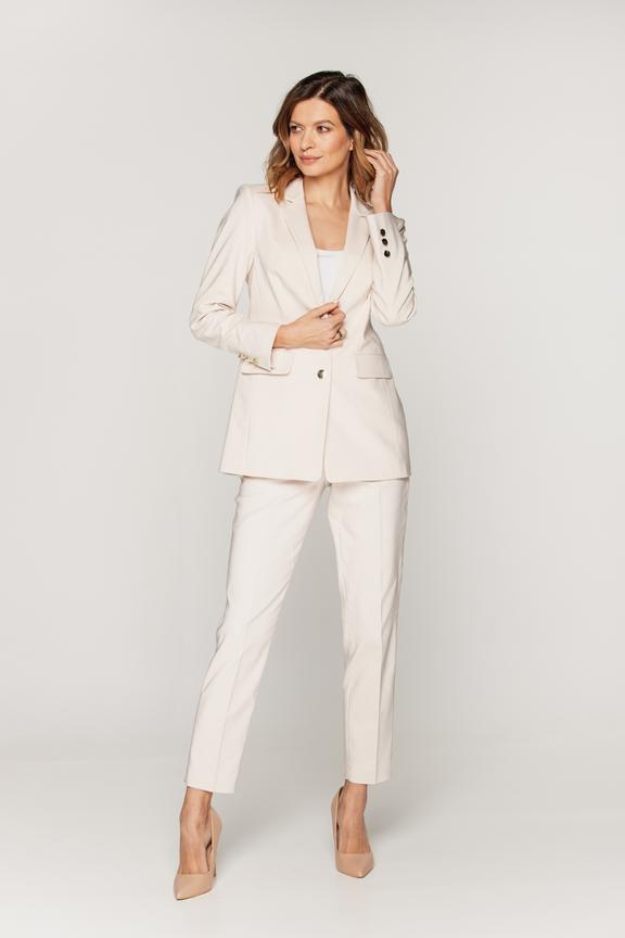 Stylowa beżowa marynarka