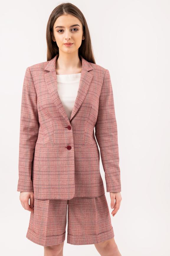 Elegancki żakiet w kratkę