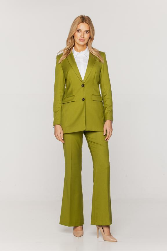 Oliwkowa dłuższa marynarka