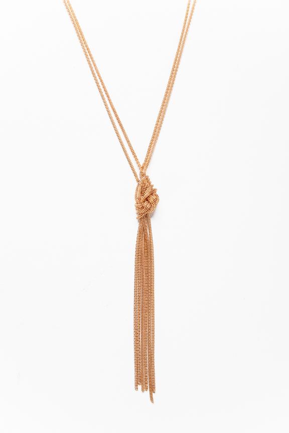 Złoty naszyjnik z supłem