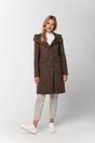 Brown winter coat with alpaca