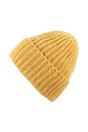 Miodowa ciepła czapka z wełny i jedwabiu