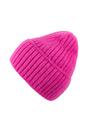 Różowa czapka z mieszanki angory i kaszmiru